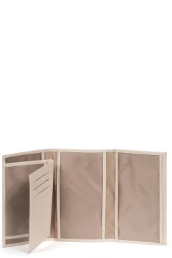 Women Hexagona Wallet<Paper holder - 3 flaps - Leather