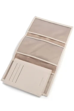Women Hexagona Wallet<Paper holder - 3 flaps - Leather