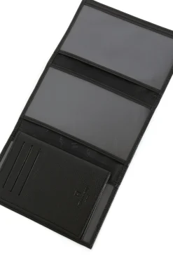 Women Hexagona Wallet<Paper holder - 3 flaps - Leather