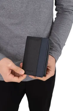 Hexagona Paper Holder & Money Clip<Paper holder - 3 flaps - RFID stop - Leather