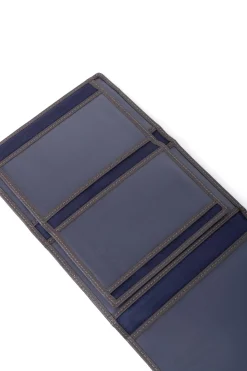 Hexagona Paper Holder & Money Clip<Paper holder - 3 flaps - RFID stop - Leather