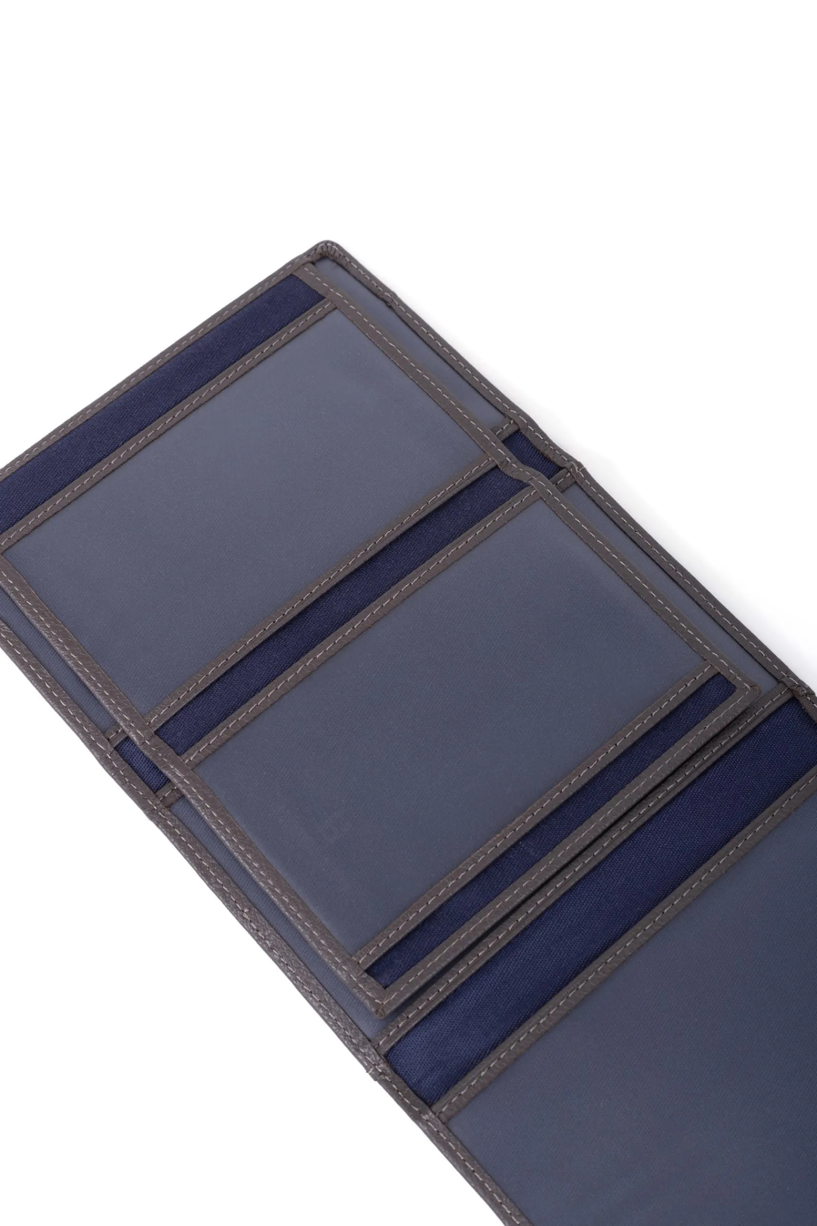 Hexagona Paper Holder & Money Clip<Paper holder - 3 flaps - RFID stop - Leather