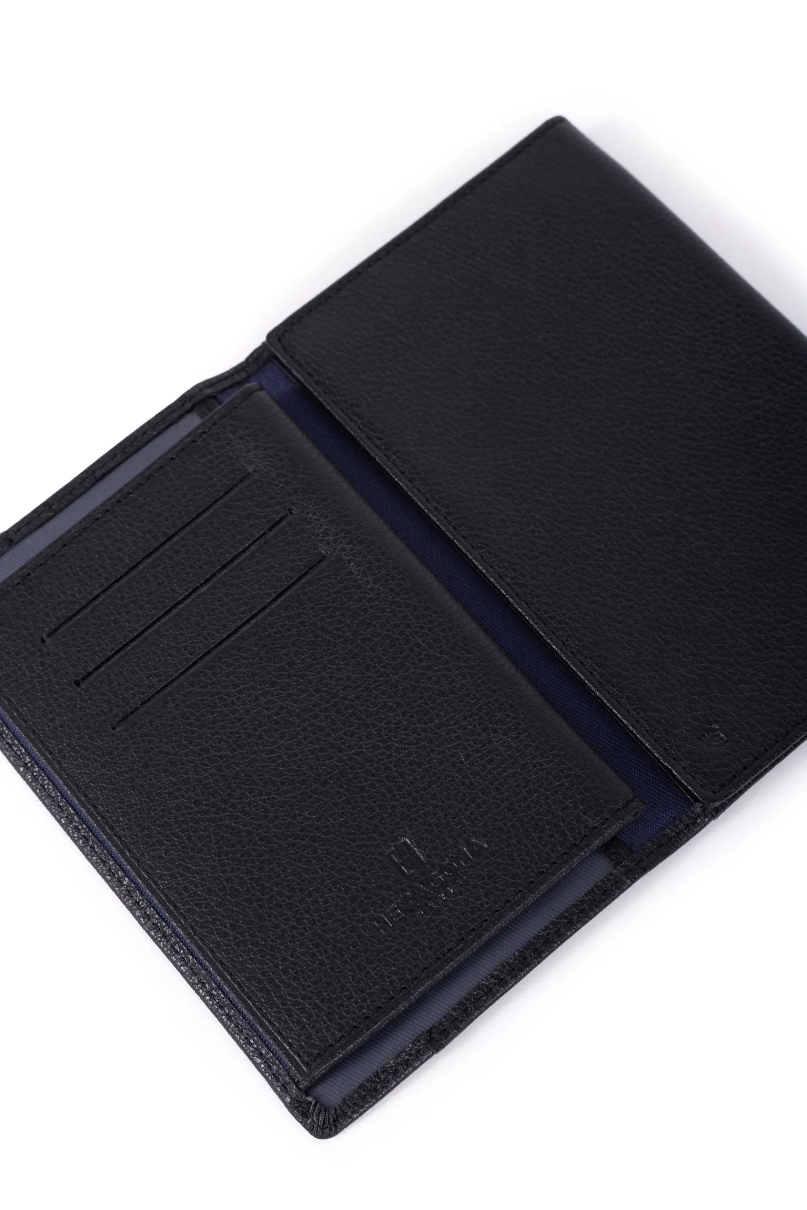 Hexagona Paper Holder & Money Clip<Paper holder - 3 flaps - RFID stop - Leather