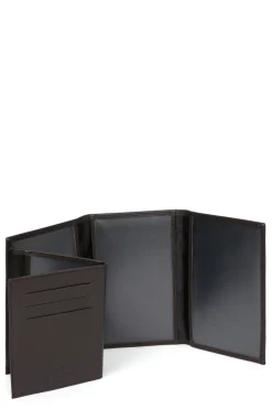 Hexagona Paper Holder & Money Clip<Paper holder - 3 flaps - RFID stop - Leather