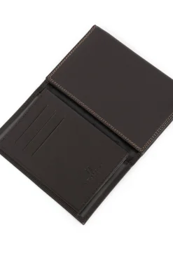 Hexagona Paper Holder & Money Clip<Paper holder - 3 flaps - RFID stop - Leather