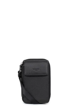 Hexagona Pouch<Phone pouch with wallet - Stop RFID - Leather