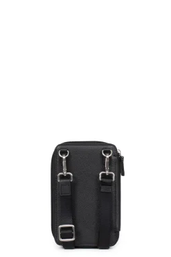 Hexagona Pouch<Phone pouch with wallet - Stop RFID - Leather