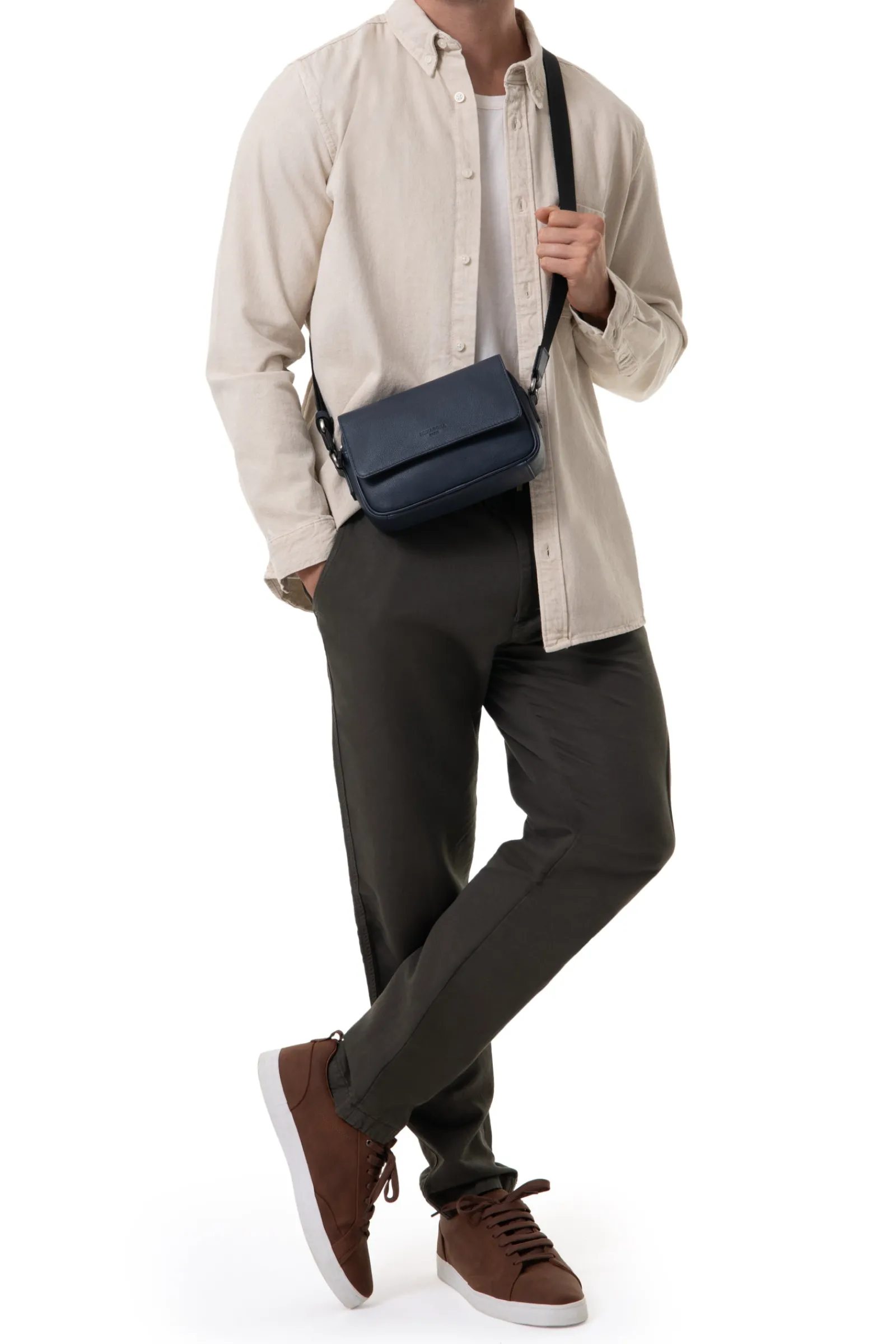 Hexagona Shoulder Bag & Belt Bag<Reporter bag - Leather