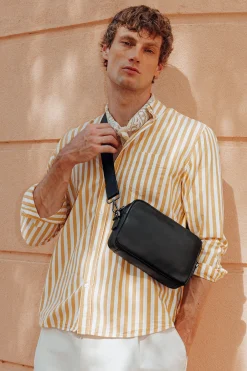 Hexagona Shoulder Bag & Belt Bag<Reporter bag - Leather