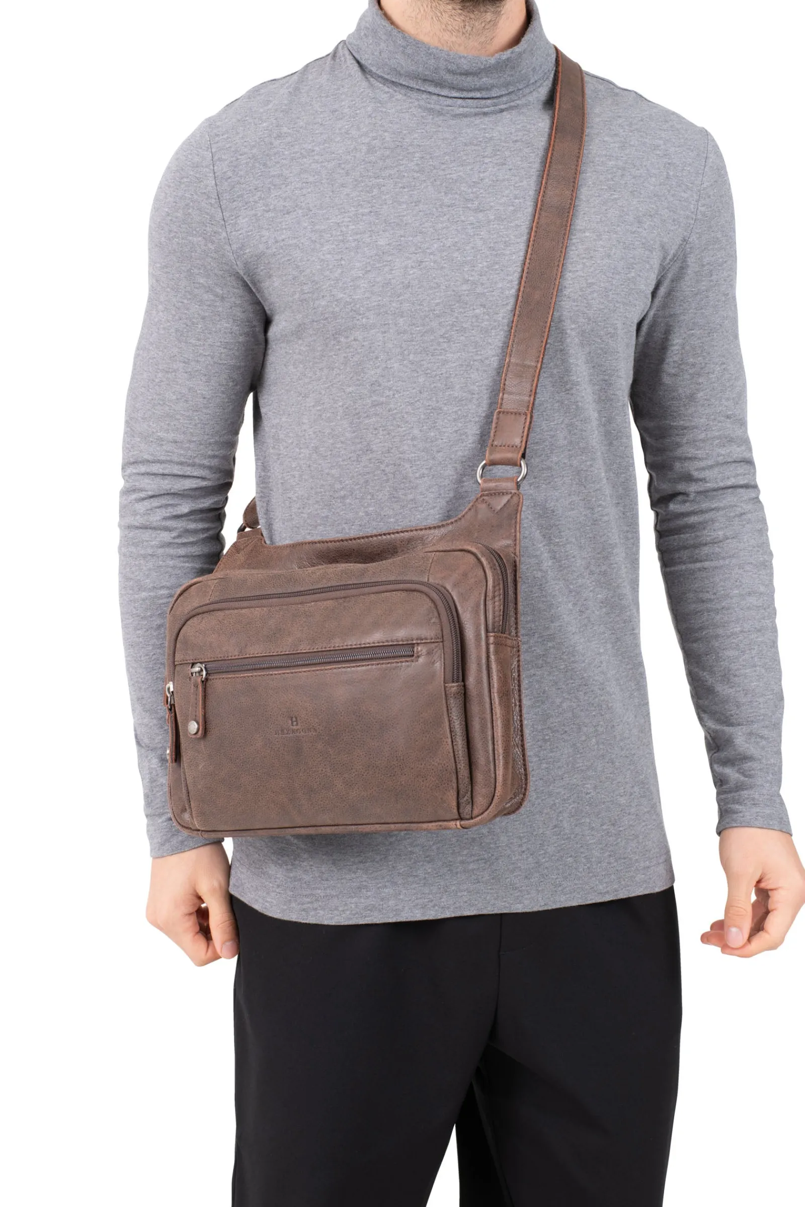 Hexagona Shoulder Bag & Belt Bag<Reporter bag - Leather