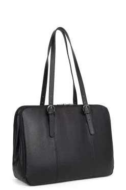 Women Hexagona Shoulder Bag<Shoulder bag with 2 handles - 15" & A4 - Leather