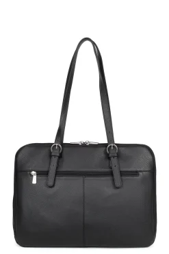 Women Hexagona Shoulder Bag<Shoulder bag with 2 handles - 15" & A4 - Leather