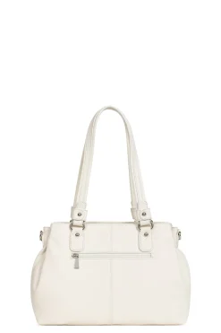 Women Hexagona Shoulder Bag<Shoulder bag with 2 handles - Leather