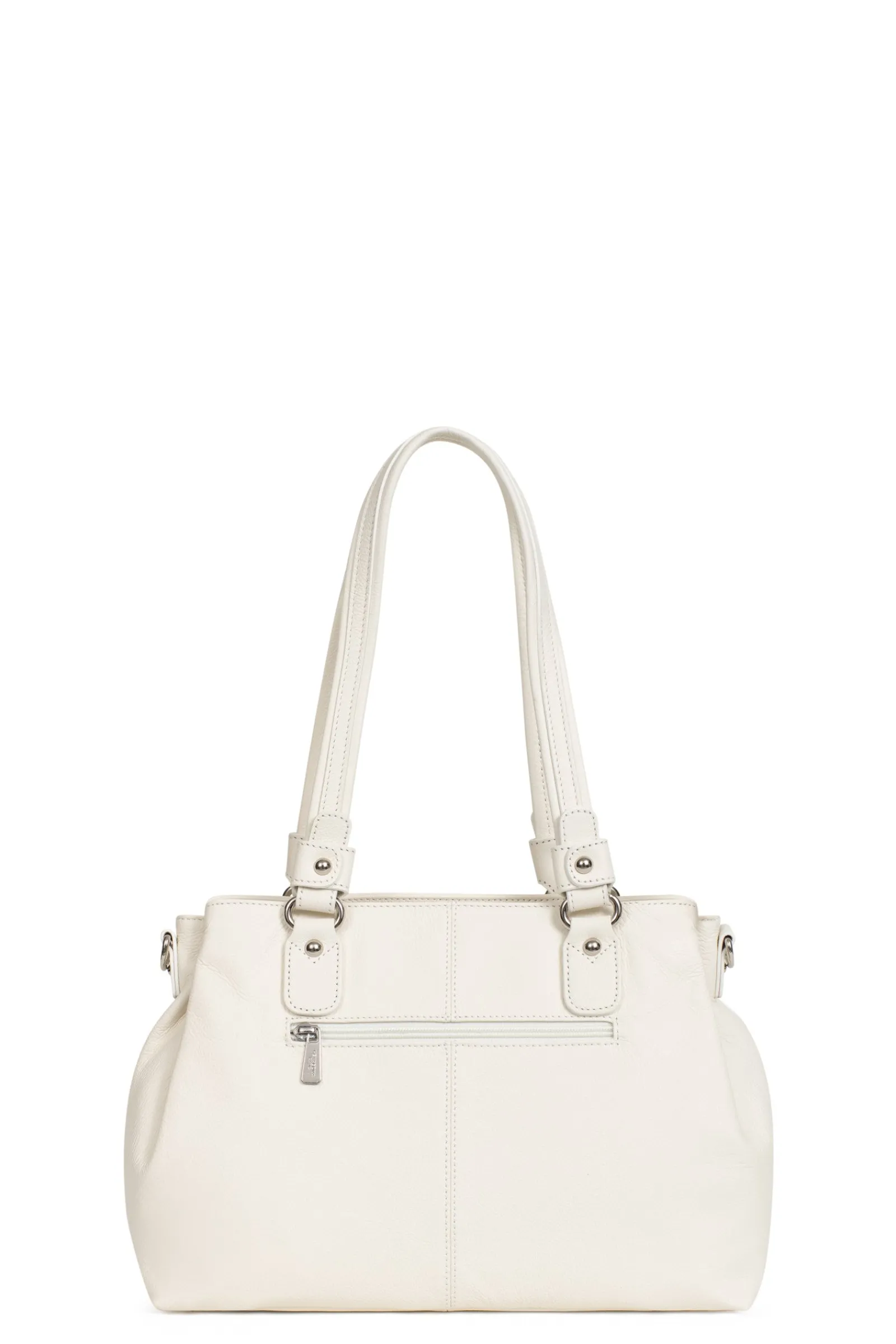Women Hexagona Shoulder Bag<Shoulder bag with 2 handles - Leather