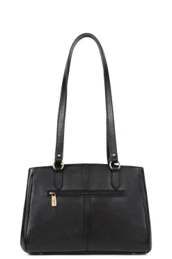 Women Hexagona Shoulder Bag<Shoulder bag with 2 handles - Leather
