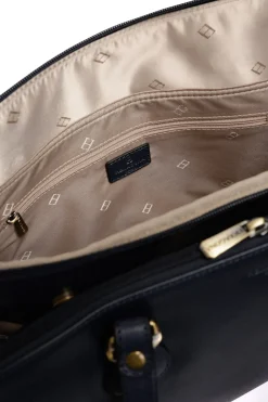 Women Hexagona Shoulder Bag<Shoulder bag with 2 handles - Tablet & A4 - Leather