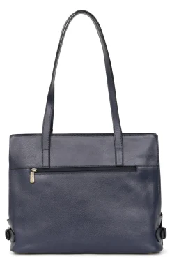 Women Hexagona Shoulder Bag<Shoulder bag with 2 handles - A4 - Leather