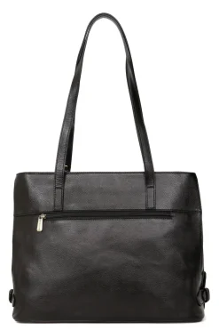 Women Hexagona Shoulder Bag<Shoulder bag with 2 handles - A4 - Leather