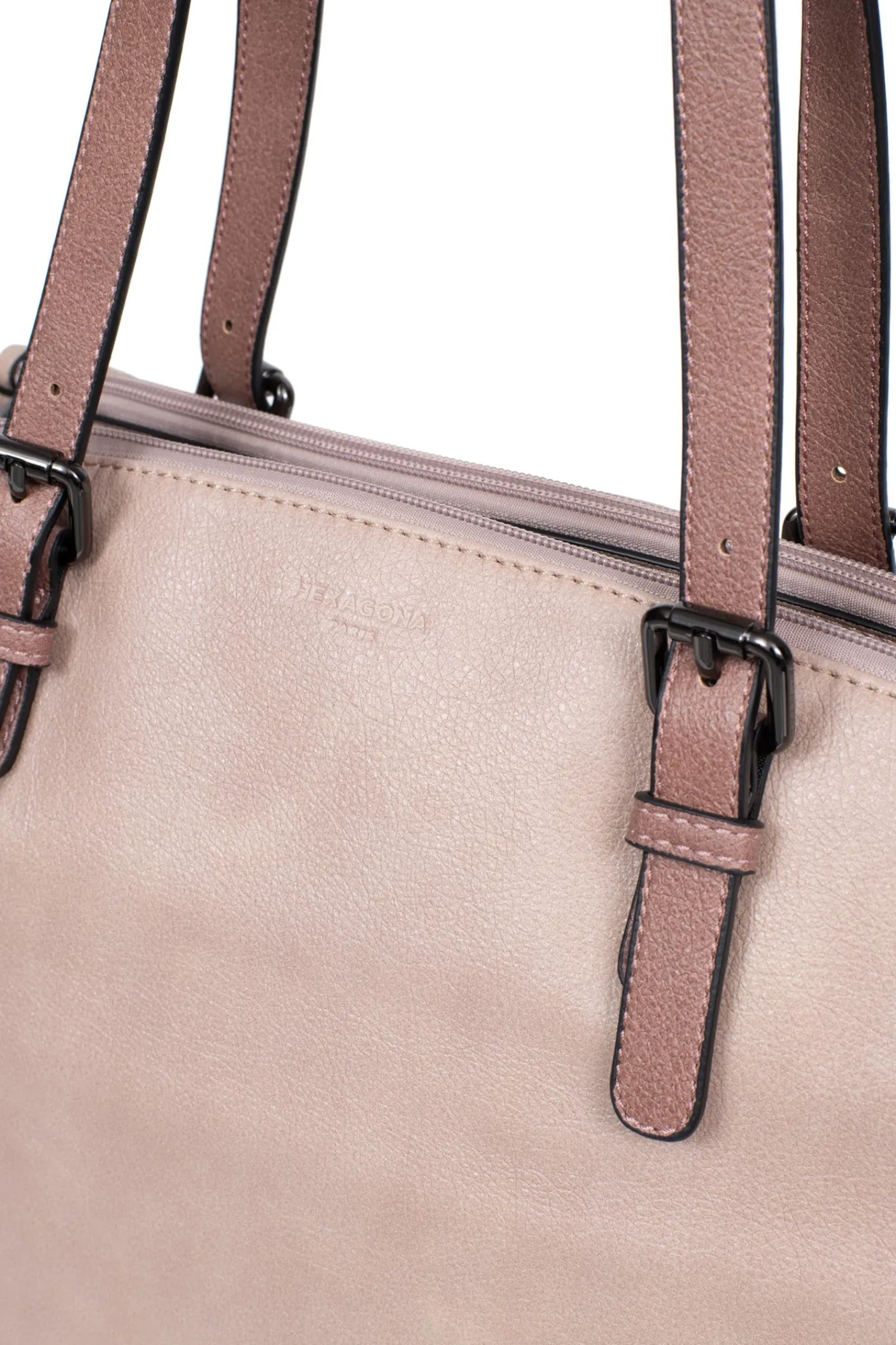 Women Hexagona Shoulder Bag<Shoulder bag with 2 handles - A4