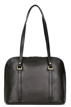 Women Hexagona Shoulder Bag<Shoulder bag with 2 handles - A4 - Leather