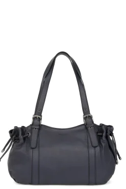 Women Hexagona Shoulder Bag<Shoulder bag with 2 handles - Leather