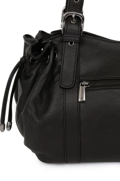 Women Hexagona Shoulder Bag<Shoulder bag with 2 handles - Leather