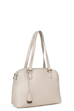 Women Hexagona Shoulder Bag<Shoulder bag with 2 handles - A4 - Leather