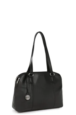Women Hexagona Shoulder Bag<Shoulder bag with 2 handles - A4 - Leather