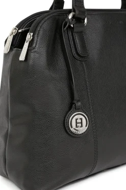 Women Hexagona Shoulder Bag<Shoulder bag with 2 handles - A4 - Leather