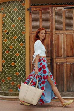 Women Hexagona Tote Bag<Shoulder-carried tote bag - A4