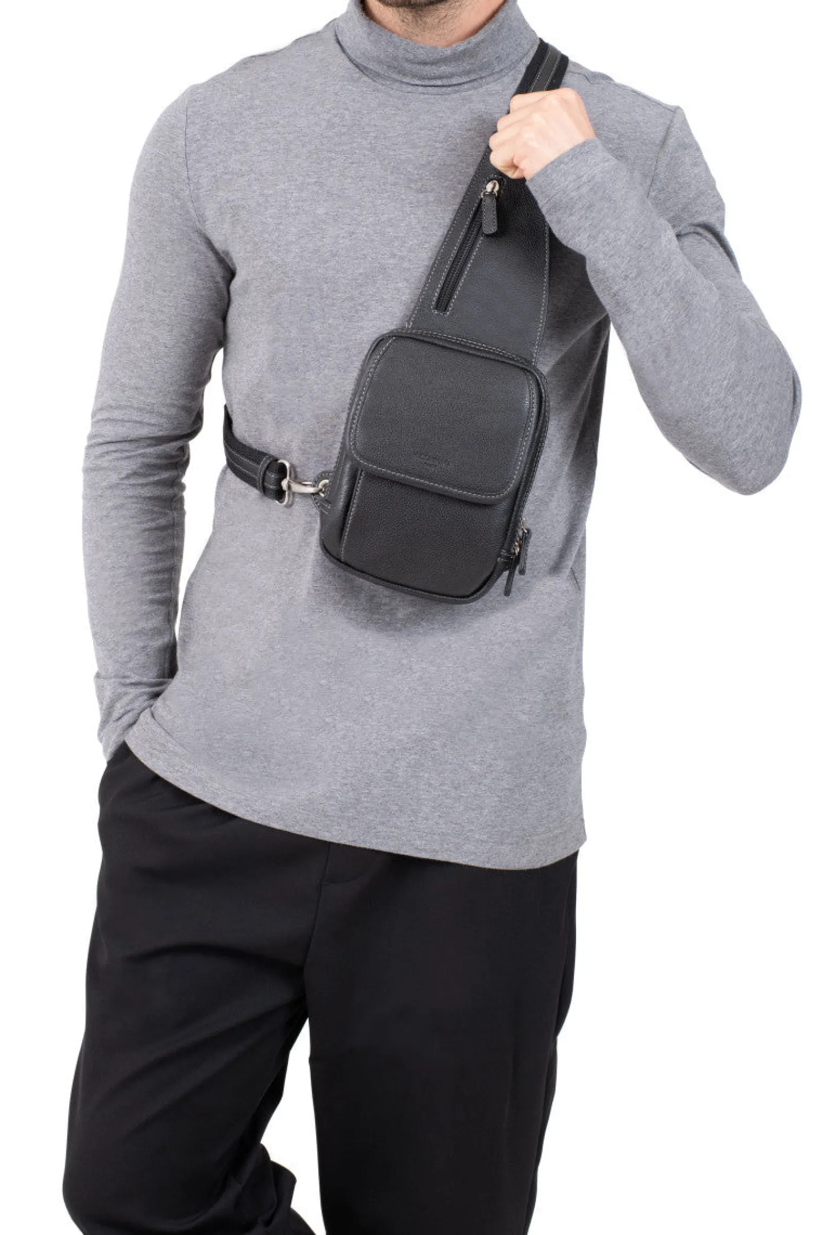 Hexagona Backpack|Shoulder Bag & Belt Bag<Single strap bag - Leather