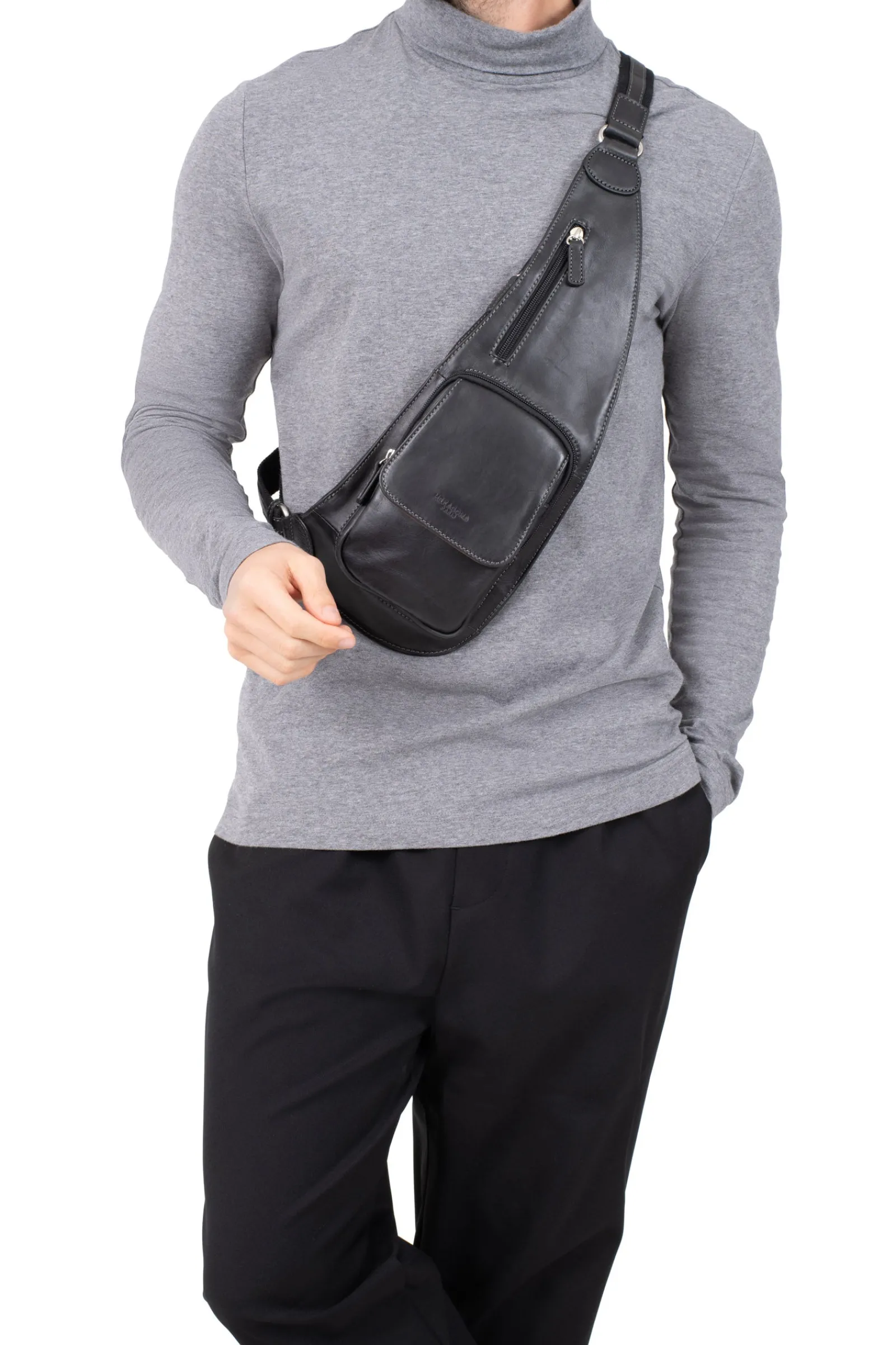 Hexagona Backpack|Shoulder Bag & Belt Bag<Single strap bag - Leather