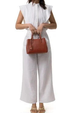 Women Hexagona Handbag<2-strapped handbag