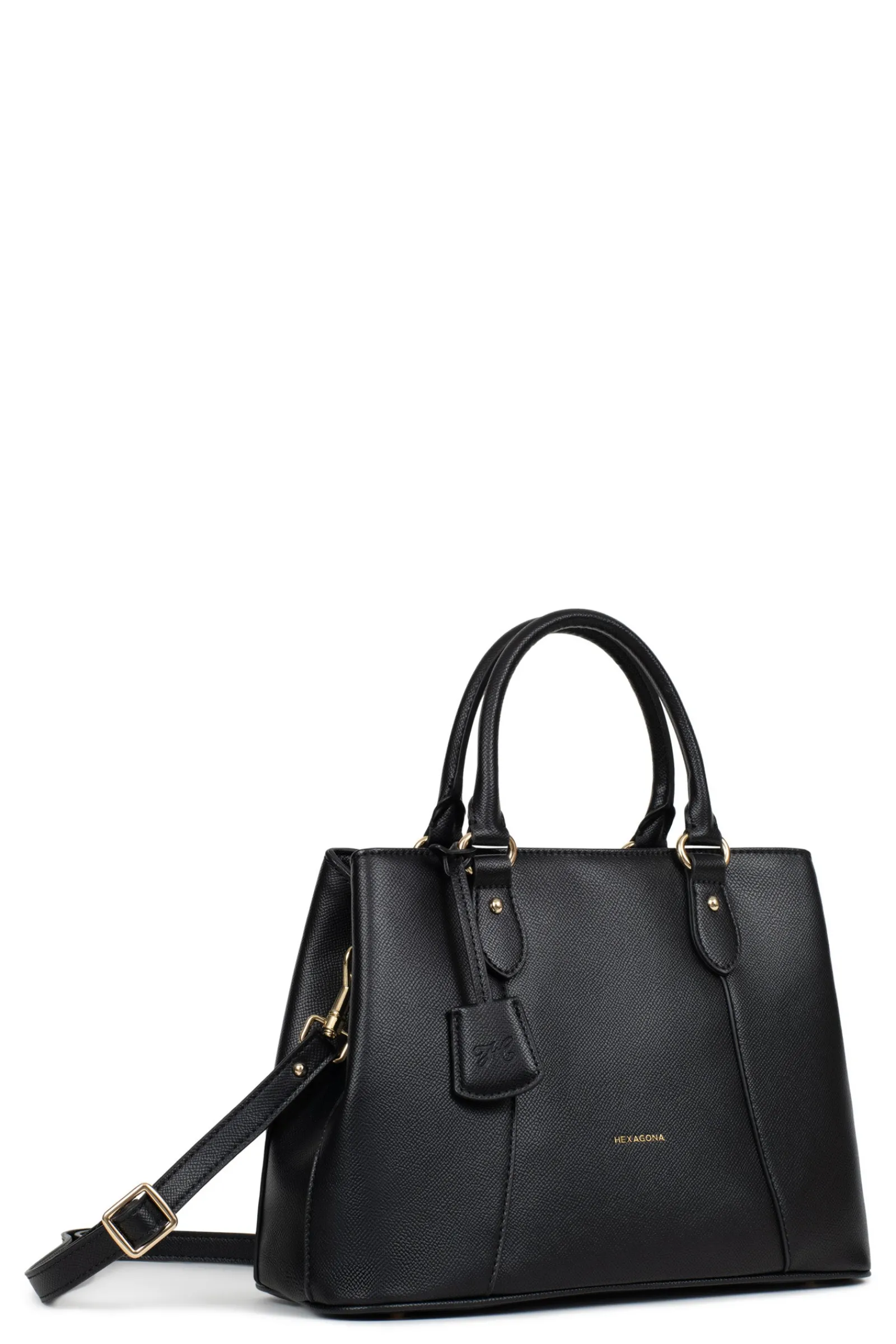 Women Hexagona Handbag<2-strapped handbag