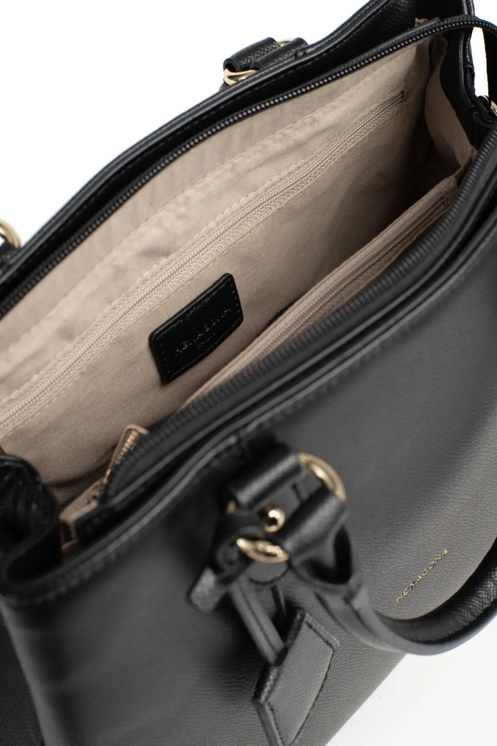 Women Hexagona Handbag<2-strapped handbag