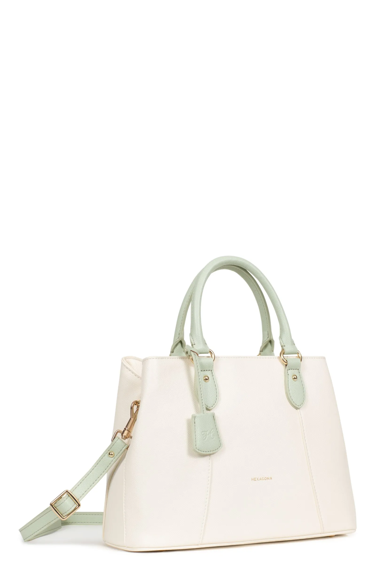 Women Hexagona Handbag<2-strapped handbag