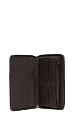 Hexagona Wallet<Travel companion - Stop RFID - Leather