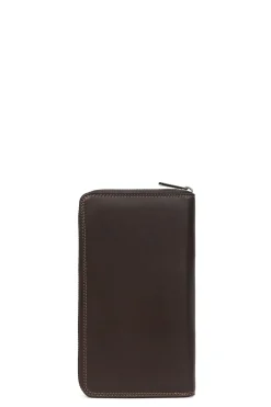 Hexagona Wallet<Travel companion - Stop RFID - Leather