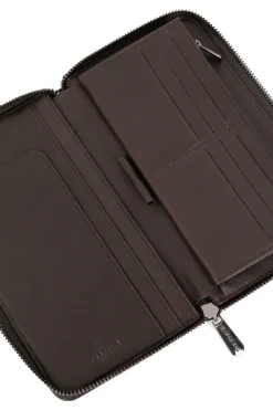 Hexagona Wallet<Travel companion - Stop RFID - Leather
