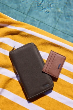 Hexagona Wallet<Travel companion - Stop RFID - Leather