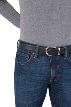 Hexagona Belt<Two leather buckle belt box