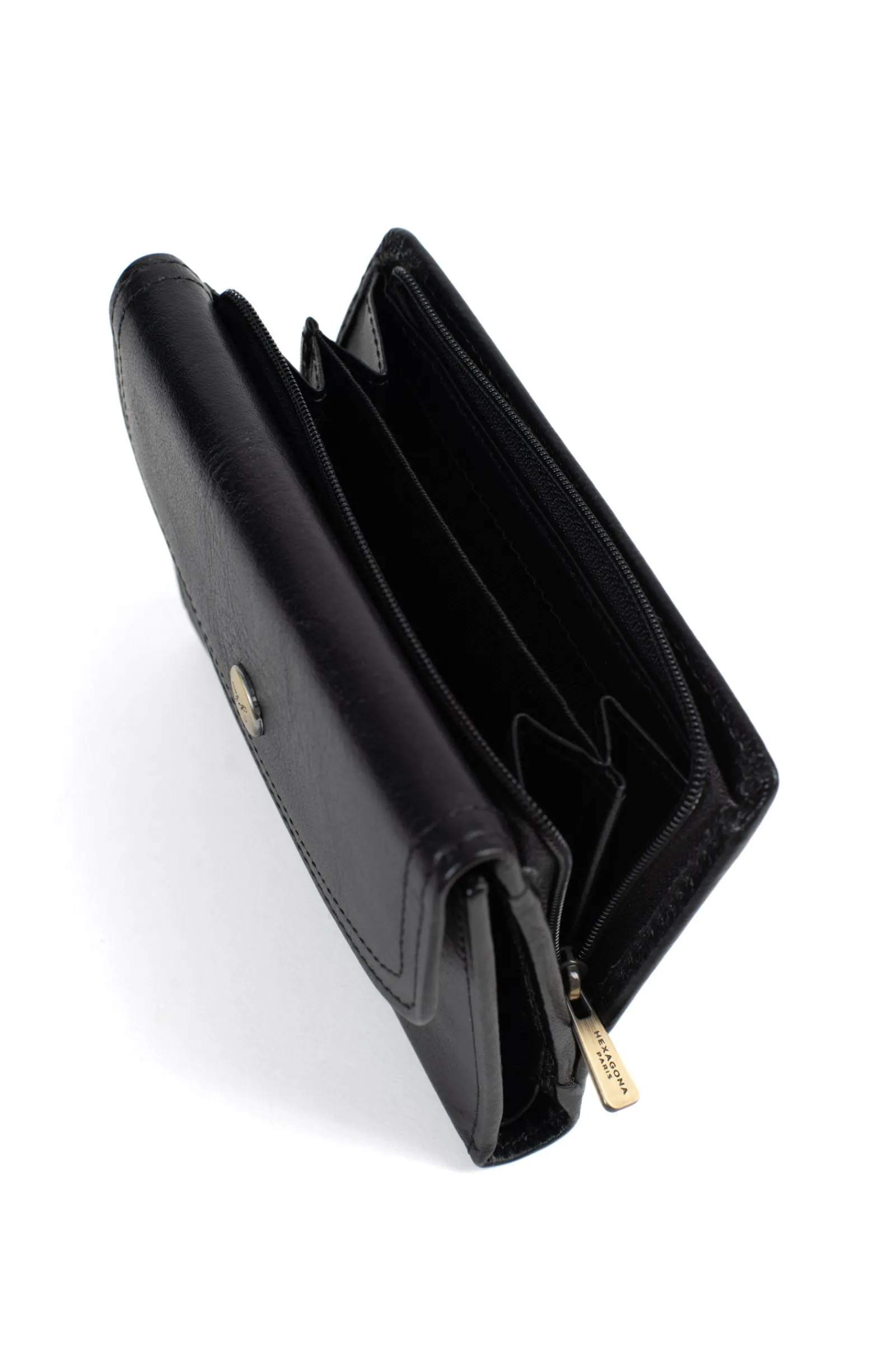 Women Hexagona Wallet<Wallet - 1 flap - RFID Stop - Leather