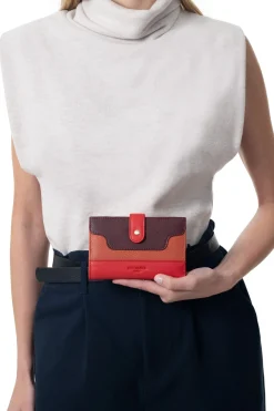 Women Hexagona Wallet<Wallet - 2 flaps - RFID Stop - Leather