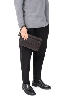 Hexagona Pouch<Wristlet pouch - Leather